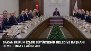 Bakan Kurum İzmir Büyükşehir Belediye Başkanı Cemil Tugay ı ağırladı