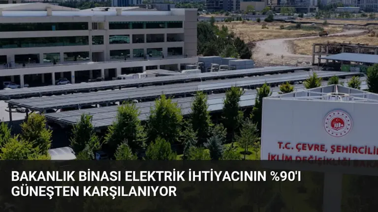 Bakanlık Binası Elektrik İhtiyacının 'ı Güneşten Karşılanıyor