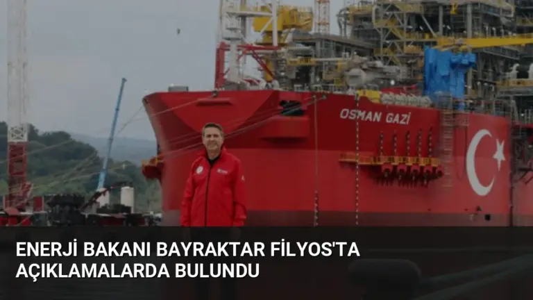 Enerji Bakanı Bayraktar Filyos’ta Açıklamalarda Bulundu