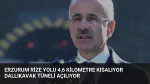 Erzurum Rize Yolu 4,6 Kilometre Kısalıyor Dallıkavak Tüneli Açılıyor