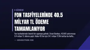 Fon Tasfiyelerinde 40.5 Milyar TL Ödeme Tamamlanıyor
