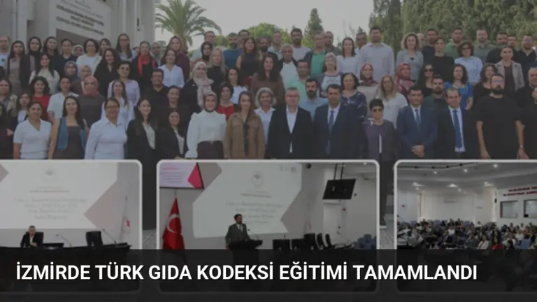 İzmirde Türk Gıda Kodeksi Eğitimi Tamamlandı