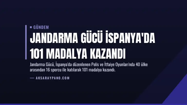 Jandarma Gücü İspanya'da 101 Madalya Kazandı