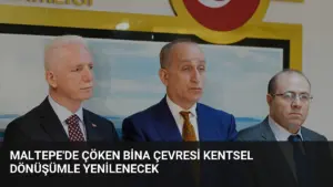 Maltepe’de Çöken Bina Çevresi Kentsel Dönüşümle Yenilenecek