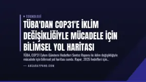 TÜBA’dan COP31’e İklim Değişikliğiyle Mücadele İçin Bilimsel Yol Haritası