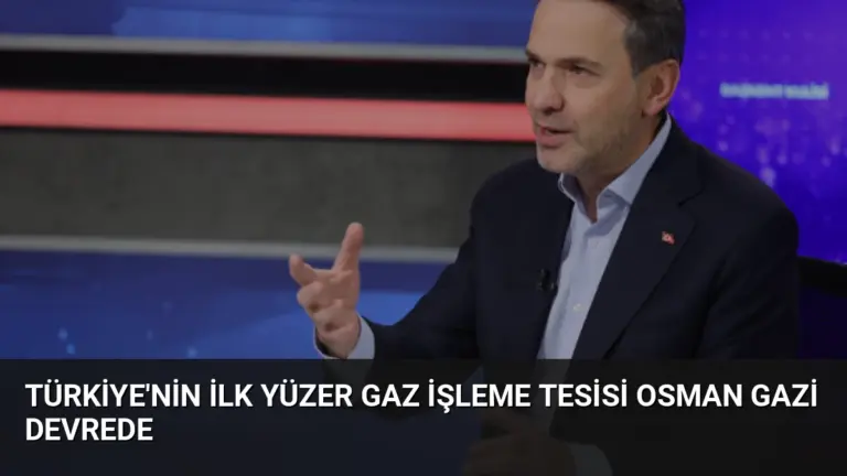 Türkiye’nin İlk Yüzer Gaz İşleme Tesisi Osman Gazi Devrede