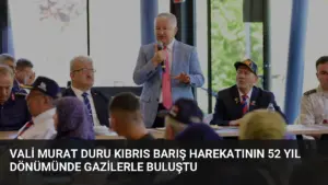 Vali Murat Duru Kıbrıs Barış Harekatının 52 Yıl Dönümünde Gazilerle Buluştu